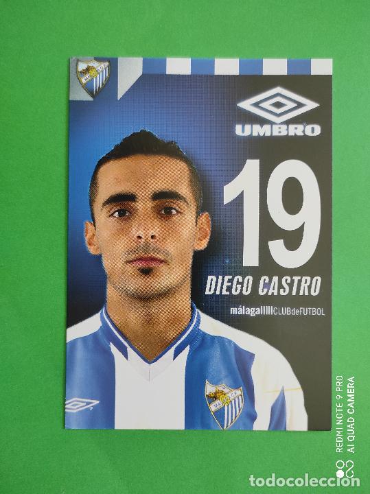 Collectionnisme sportif: FOTO POSTAL MALAGA CF 11,5cm X 16,5cm UMBRO TEMPORADA 03 04 2003 2004 TARJETA N&ordm; 19 DIEGO CASTRO