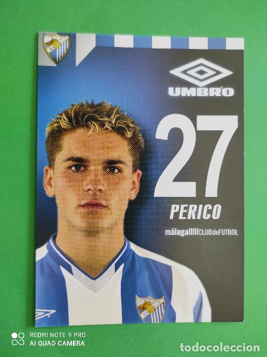 Collectionnisme sportif: FOTO POSTAL MALAGA CF 11,5cm X 16,5cm UMBRO TEMPORADA 03 04 2003 2004 TARJETA N&ordm; 27 PERICO