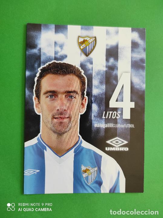 Collectionnisme sportif: FOTO POSTAL MALAGA CF 11,5cm X 16,5cm UMBRO TEMPORADA 04 05 2004 2005 TARJETA N&ordm; 4 LITOS