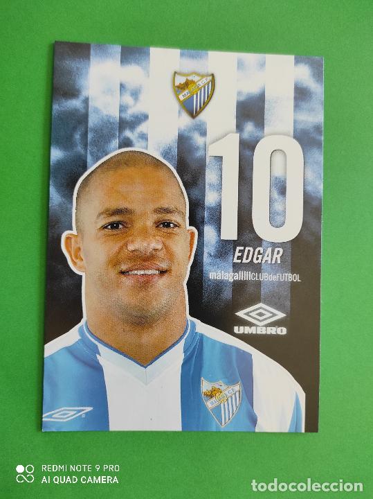 Collectionnisme sportif: FOTO POSTAL MALAGA CF 11,5cm X 16,5cm UMBRO TEMPORADA 04 05 2004 2005 TARJETA N&ordm; 10 EDGAR