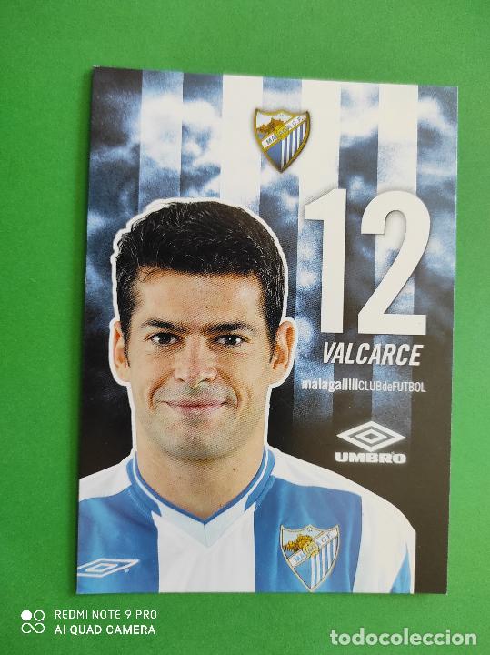 Collectionnisme sportif: FOTO POSTAL MALAGA CF 11,5cm X 16,5cm UMBRO TEMPORADA 04 05 2004 2005 TARJETA N&ordm; 12 VALCARCE