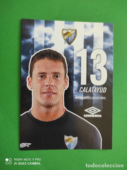 Collectionnisme sportif: FOTO POSTAL MALAGA CF 11,5cm X 16,5cm UMBRO TEMPORADA 04 05 2004 2005 TARJETA N&ordm; 13 CALATAYUD