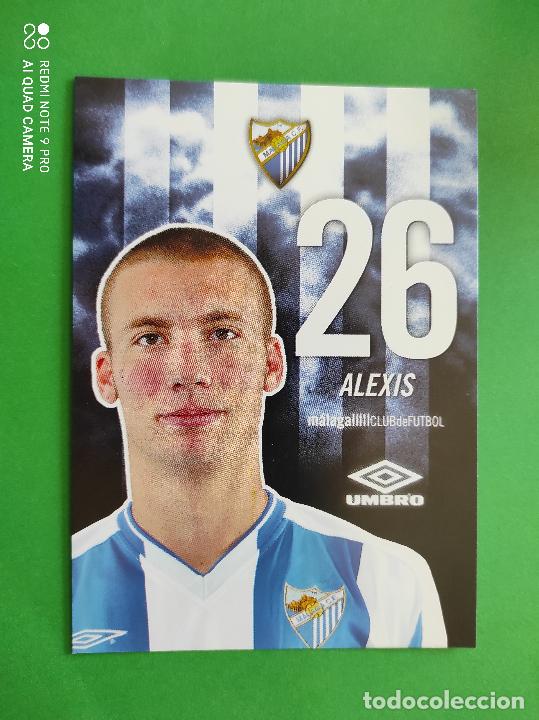 Sammelleidenschaft Sport: FOTO POSTAL MALAGA CF 11,5cm X 16,5cm UMBRO TEMPORADA 04 05 2004 2005 TARJETA N&ordm; 26 ALEXIS