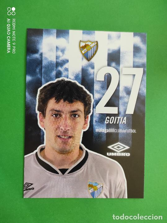Sammelleidenschaft Sport: FOTO POSTAL MALAGA CF 11,5cm X 16,5cm UMBRO TEMPORADA 04 05 2004 2005 TARJETA N&ordm; 27 GOITIA
