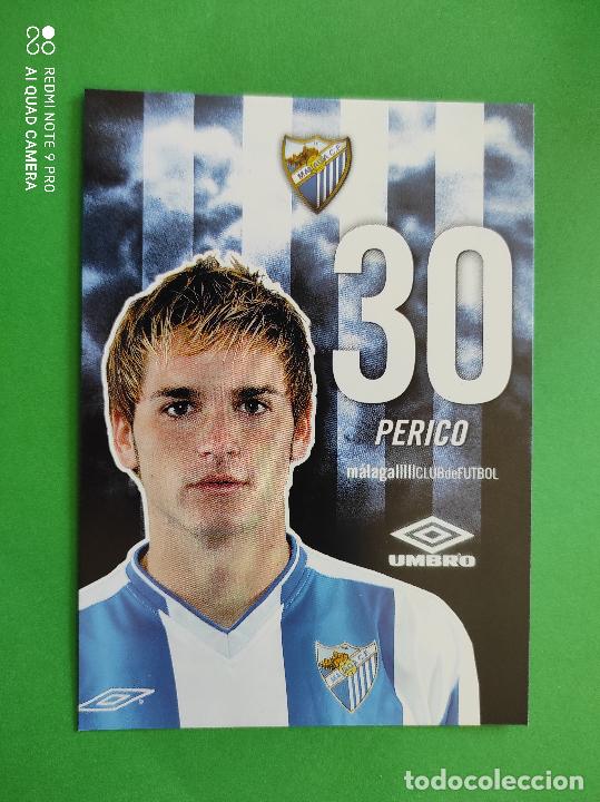 Collectionnisme sportif: FOTO POSTAL MALAGA CF 11,5cm X 16,5cm UMBRO TEMPORADA 04 05 2004 2005 TARJETA N&ordm; 30 PERICO