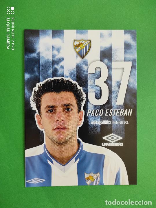 Collectionnisme sportif: FOTO POSTAL MALAGA CF 11,5cm X 16,5cm UMBRO TEMPORADA 04 05 2004 2005 TARJETA N&ordm; 37 PACO ESTEBAN