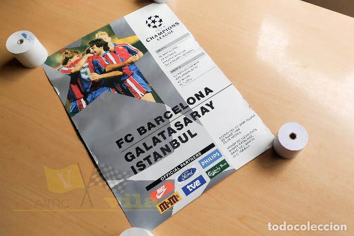 Collectionnisme sportif: Poster Oficial Champions League 1994 - FC Barcelona vs Galatasaray Istanbul