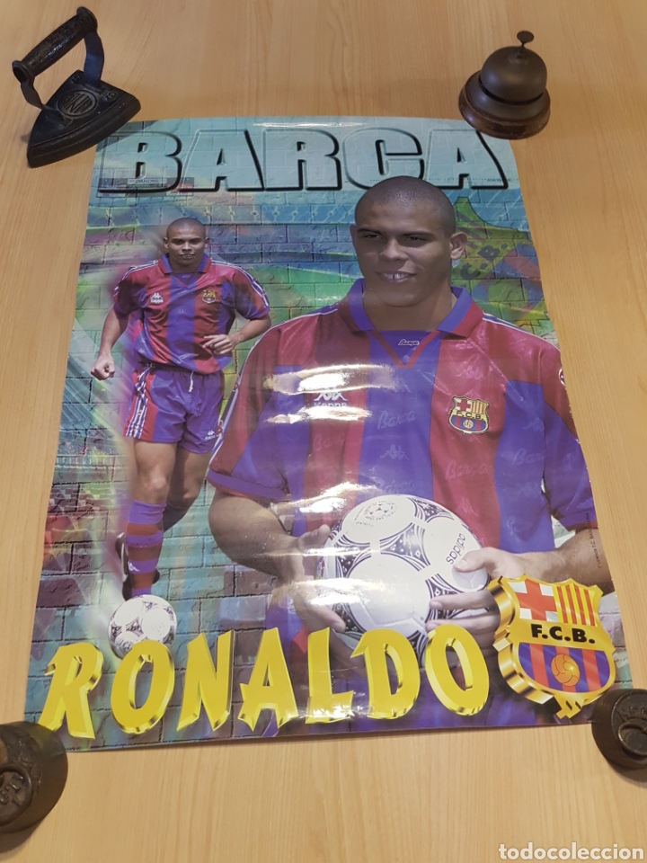 Collezionismo sportivo: POSTER RONALDO F.C. BARCELONA BAR&Ccedil;A 67 x 48 cm
