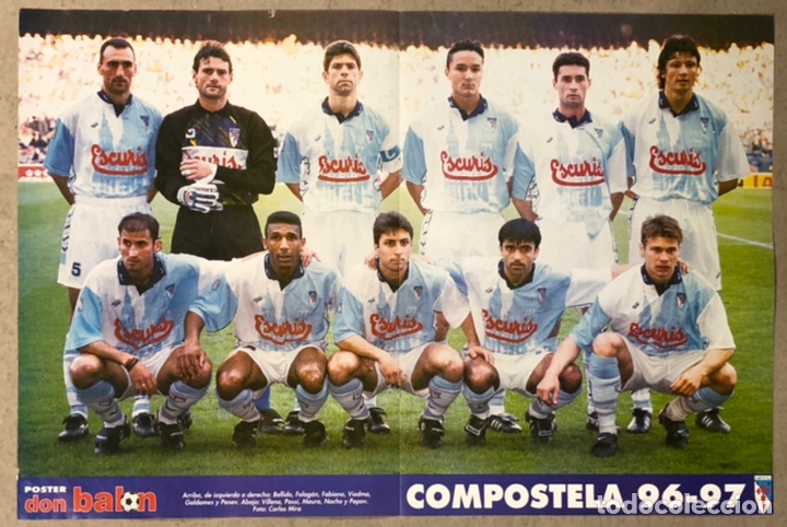Collezionismo sportivo: COMPOSTELA S.D. (TEMPORADA 96/97). POSTER DE LA REVISTA DON BAL&Oacute;N.