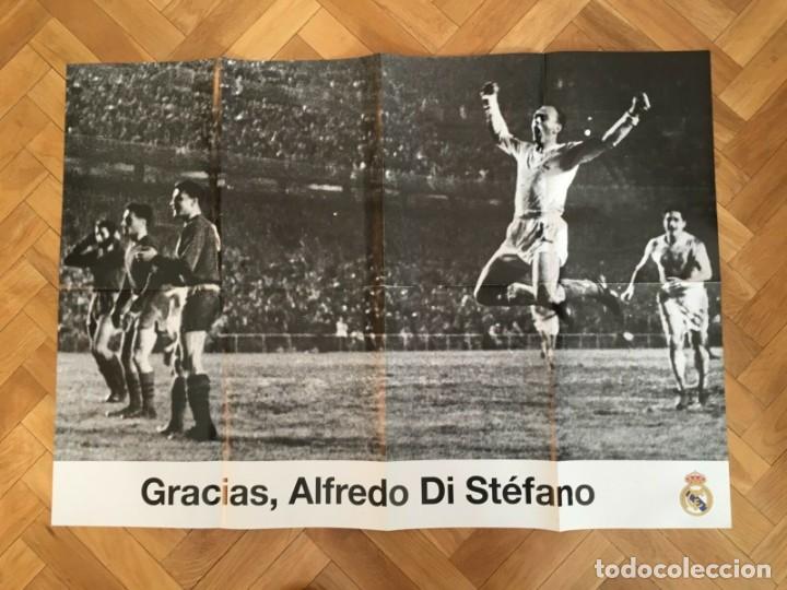 Collezionismo sportivo: POSTER CARTEL OFICIAL REAL MADRID GRACIAS ALFREDO DI STEFANO