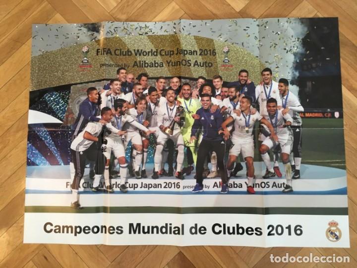 Collezionismo sportivo: POSTER CARTEL OFICIAL REAL MADRID CAMPEONES MUNDIAL DE CLUBS FIFA 2016