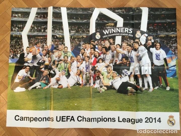 poster cartel oficial real madrid campeones uef - Compra venta en  todocoleccion