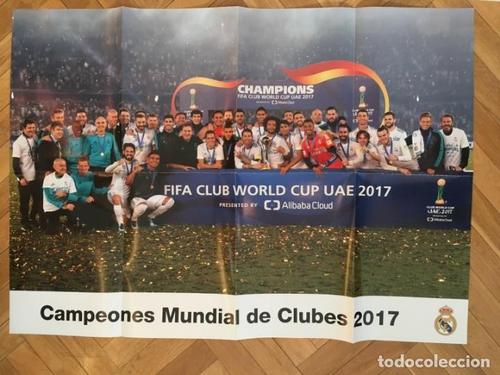 Collezionismo sportivo: POSTER CARTEL OFICIAL REAL MADRID CAMPEON Fifa Club World Cup 2017 MUNDIAL DE CLUBS
