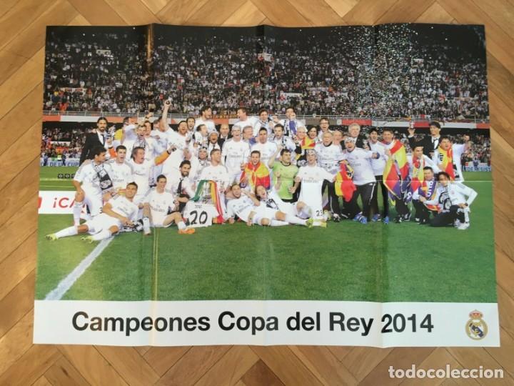 Collezionismo sportivo: POSTER CARTEL OFICIAL REAL MADRID CAMPEON COPA DEL REY 2014