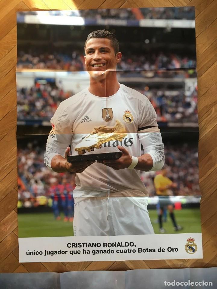 Collezionismo sportivo: POSTER CARTEL OFICIAL REAL MADRID CAMPEON Cristiano Ronaldo 4&ordm; BOTA DE ORO Real Madrid