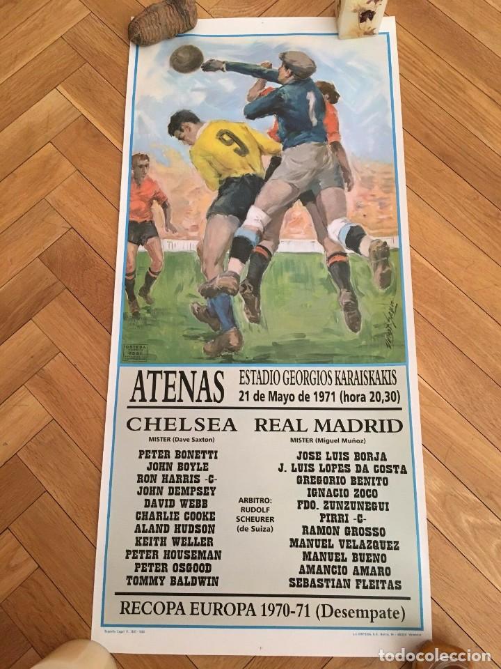 Sammelleidenschaft Sport: POSTER CHELSEA REAL MADRID FINAL WINNERS CUP RECOPA REPLAY 1970 1971