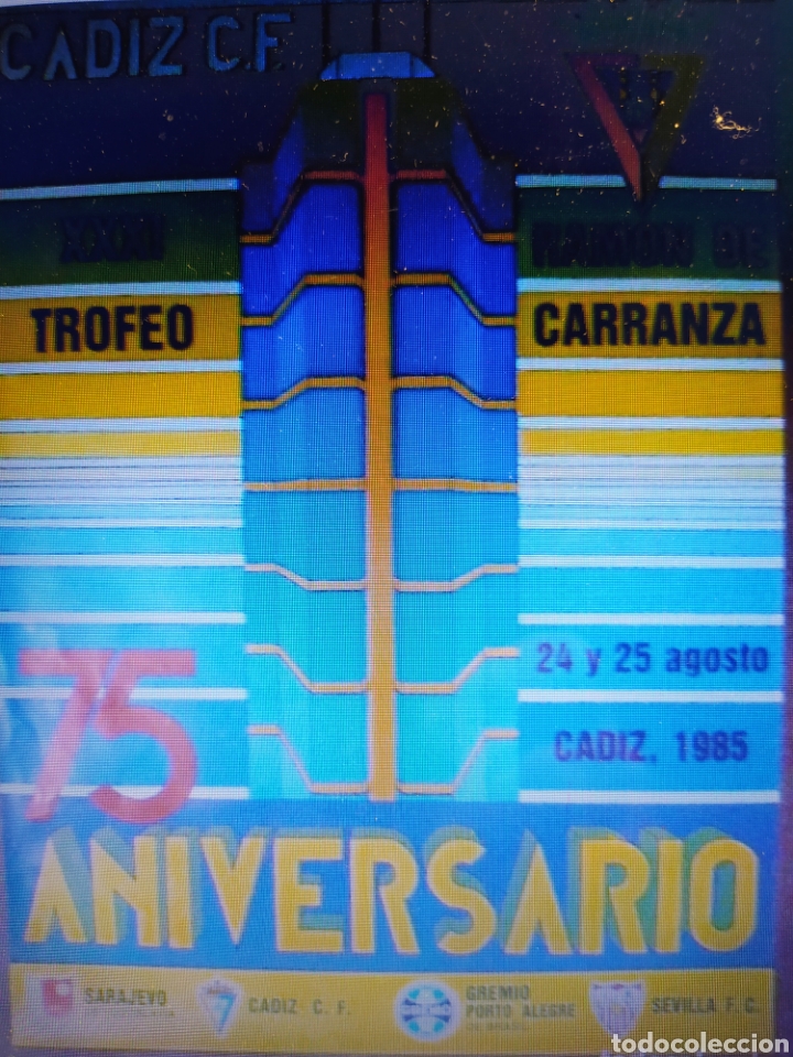 Sammelleidenschaft Sport: CARTEL TROFEO CARRANZA A&Ntilde;O 1985. 75 ANIVERSARIO