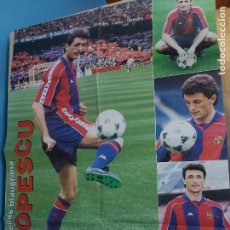 Coleccionismo deportivo: POSTER GIGANTE BARCA - POPESCU - FC BARCELONA - 60X80 CM. Lote 260489140