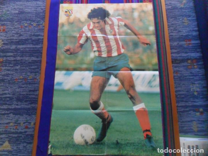Coleccionismo deportivo: P&Oacute;STER RUB&Eacute;N CANO ATLETICO DE MADRID Y SELECCI&Oacute;N DE BRASIL. REVISTA ONCE N&ordm; 3. 1978. 82X54,5 CMS.