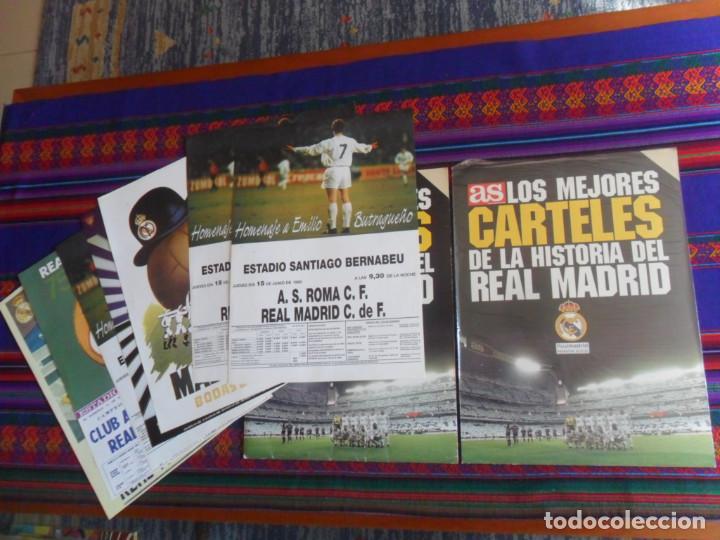 Coleccionismo deportivo: LOS MEJORES CARTELES DE LA HISTORIA DEL REAL MADRID INCOMPLETA, CARPETA Y PRIMERA ENTREGA PRECINTADA