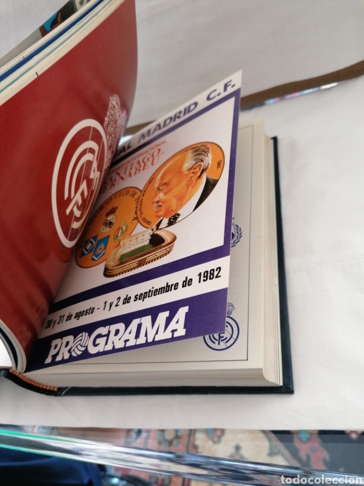 Coleccionismo deportivo: 21 Programas encuadernados real madrid - Foto 2