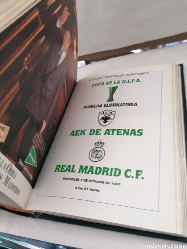 Coleccionismo deportivo: 21 Programas encuadernados real madrid - Foto 3
