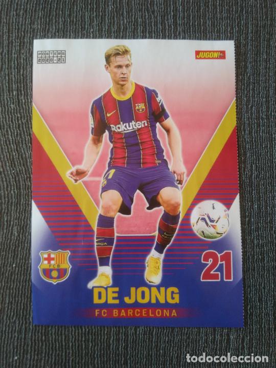 Coleccionismo deportivo: DE JONG BARCELONA BAR&Ccedil;A VARANE REAL MADRID DOBLE P&Oacute;STER 1 P&Aacute;G REVISTA JUG&Oacute;N 2020-2021 LIGA 20-21