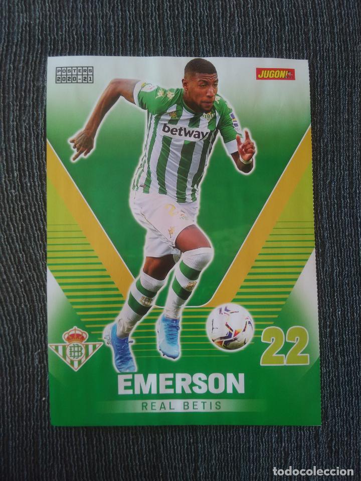 Coleccionismo deportivo: EMERSON REAL BETIS ROGER LEVANTE DOBLE P&Oacute;STER 1 P&Aacute;GINA REVISTA JUG&Oacute;N 2020-2021 LIGA F&Uacute;TBOL 20-21