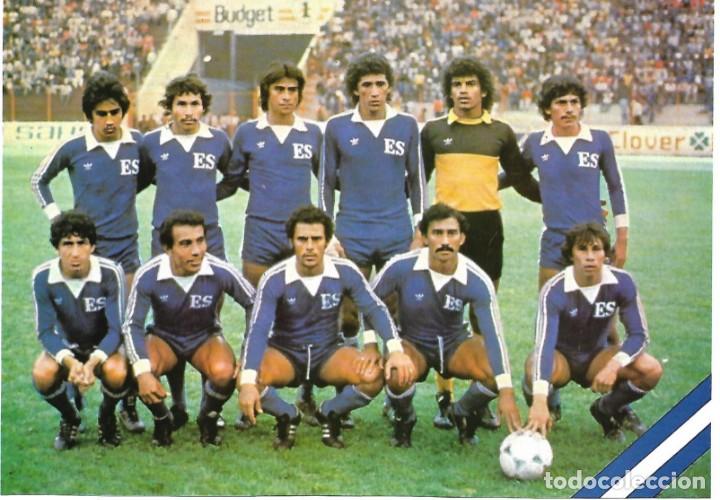 Coleccionismo deportivo: Gran recorte de las selecciones de f&uacute;tbol de EL SALVADOR y B&Eacute;LGICA ( al dorso ). 1982
