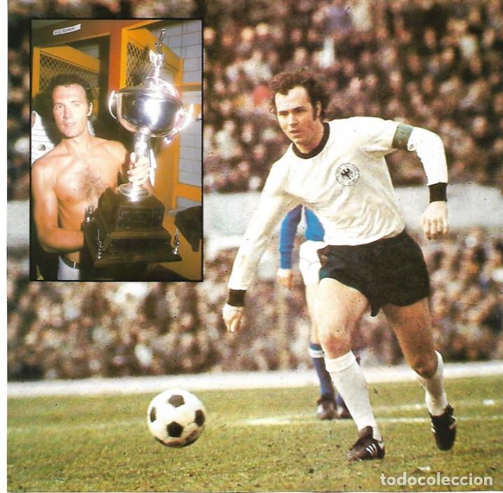 Coleccionismo deportivo: Selecci&oacute;n de f&uacute;tbol de ALEMANIA ( RFA ): Gran recorte de BECKENBAUER