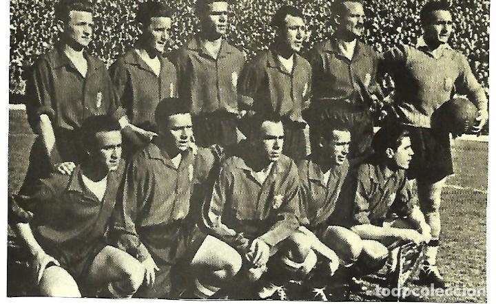 Coleccionismo deportivo: SELECCI&Oacute;N ESPA&Ntilde;0LA DE F&Uacute;TBOL: Recorte de un equipo de 1950