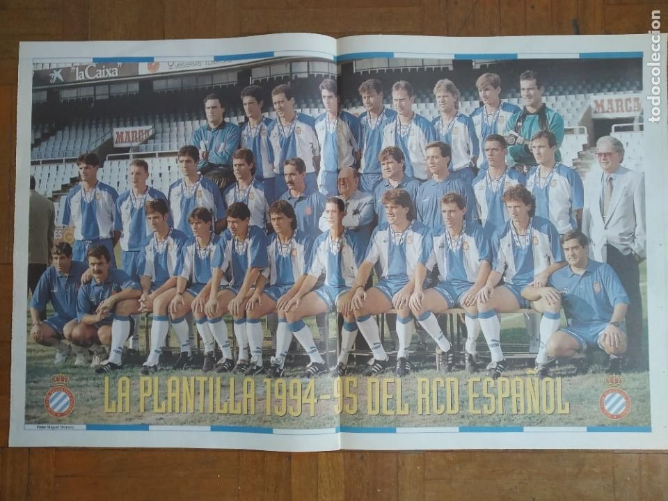 Coleccionismo deportivo: POSTER ESPANYOL 1994-95 - Foto 1