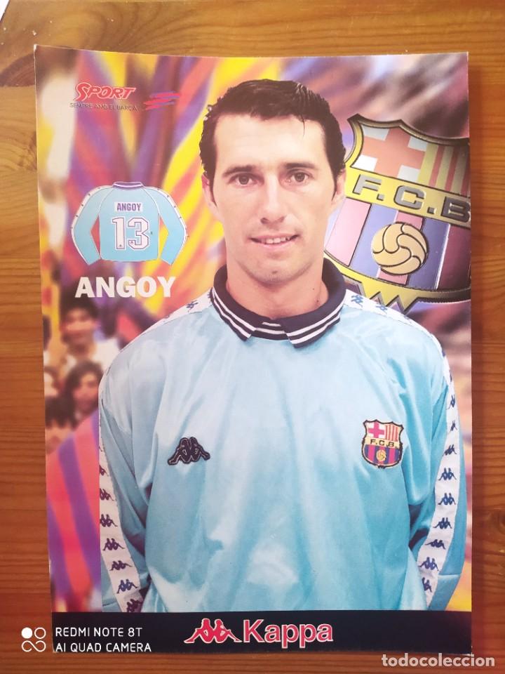 Collezionismo sportivo: POSTER L&Aacute;MINA ANGOY FC BARCELONA 95 96 KAPPA SPORT CART&Oacute;N 21X30cm