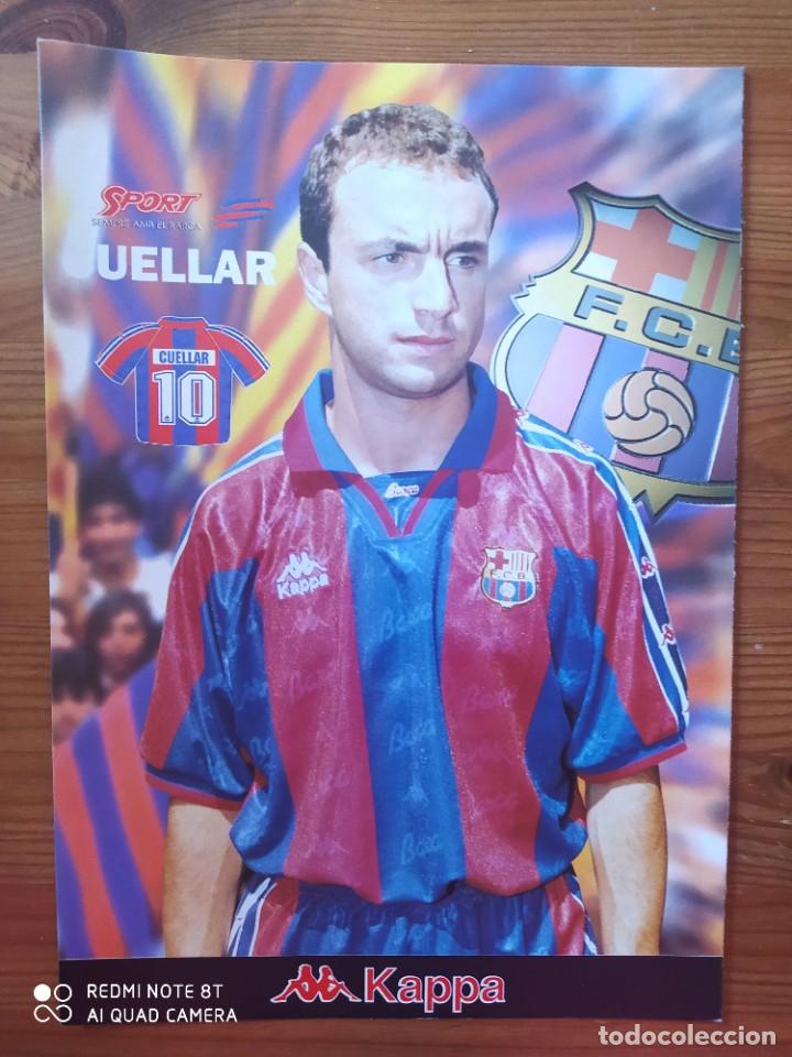 Collezionismo sportivo: POSTER L&Aacute;MINA CU&Eacute;LLAR FC BARCELONA 95 96 KAPPA SPORT CART&Oacute;N 21X30cm
