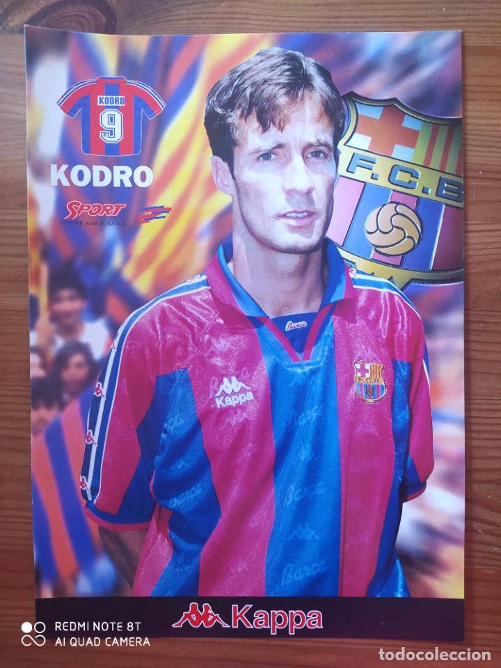 Collezionismo sportivo: POSTER L&Aacute;MINA KODRO FC BARCELONA 95 96 KAPPA SPORT CART&Oacute;N 21X30cm