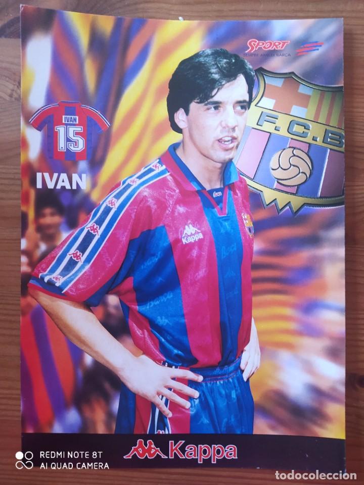 Collezionismo sportivo: POSTER L&Aacute;MINA IVAN FC BARCELONA 95 96 KAPPA SPORT CART&Oacute;N 21X30cm