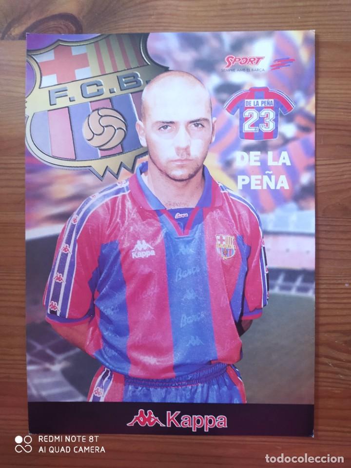 Collezionismo sportivo: POSTER L&Aacute;MINA DE LA PE&Ntilde;A FC BARCELONA 95 96 KAPPA SPORT CART&Oacute;N 21X30cm