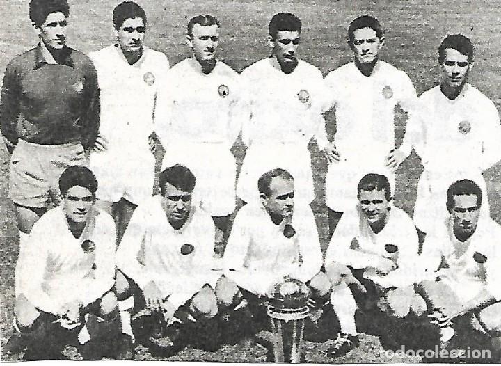 Collezionismo sportivo: REAL MADRID: Recorte del equipo Campe&oacute;n Intercontinental en 1960