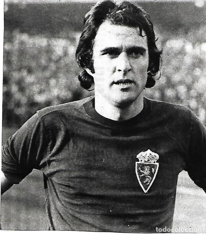 Collezionismo sportivo: REAL ZARAGOZA: Recorte de GARC&Iacute;A CASTANY. 1975