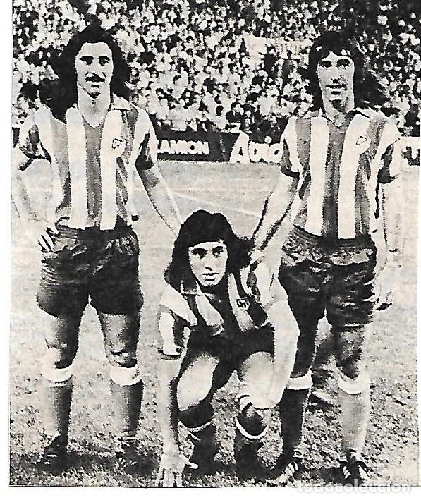 Collezionismo sportivo: ATL&Eacute;TICO DE MADRID: Recorte de AYALA, HEREDIA y PANADERO D&Iacute;AZ.