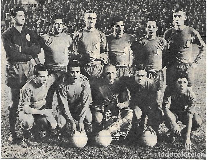 Collezionismo sportivo: SELECCI&Oacute;N ESPA&Ntilde;OLA DE F&Uacute;TBOL: Gran recorte de un equipo de 1961