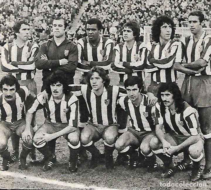 Coleccionismo deportivo: ATL&Eacute;TICO DE MADRID: Recorte de un equipo de la temporada 75-76
