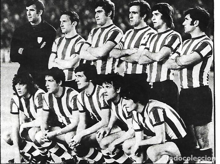 Coleccionismo deportivo: ATHLETIC DE BILBAO: Recorte de un equipo de la temporada 72-73