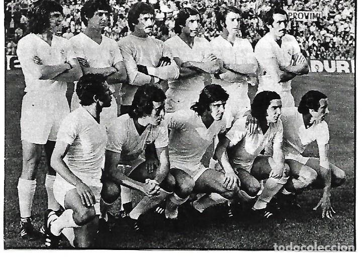 Sammelleidenschaft Sport: REAL MADRID: Recorte del equipo Campe&oacute;n de Copa en 1975