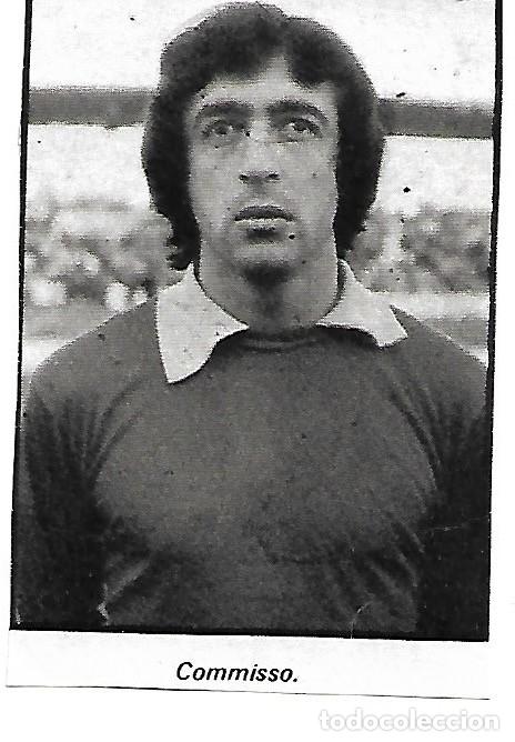 Coleccionismo deportivo: INDEPENDIENTE DE AVELLANEDA ( ARGENTINA ): Recorte de COMMISSO. 1975