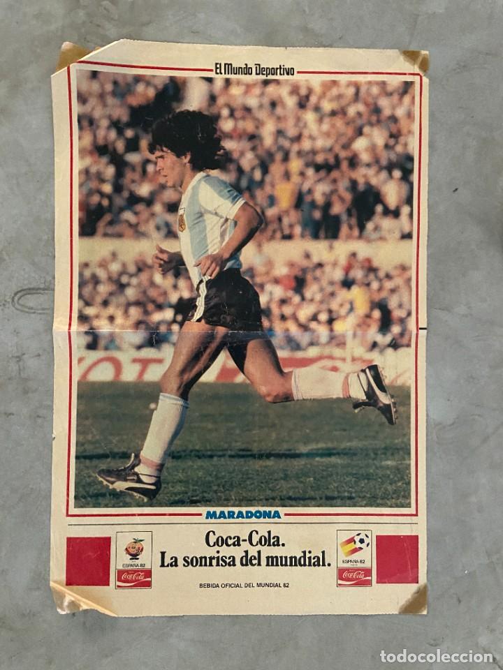 Coleccionismo deportivo: poster maradona mundial 82