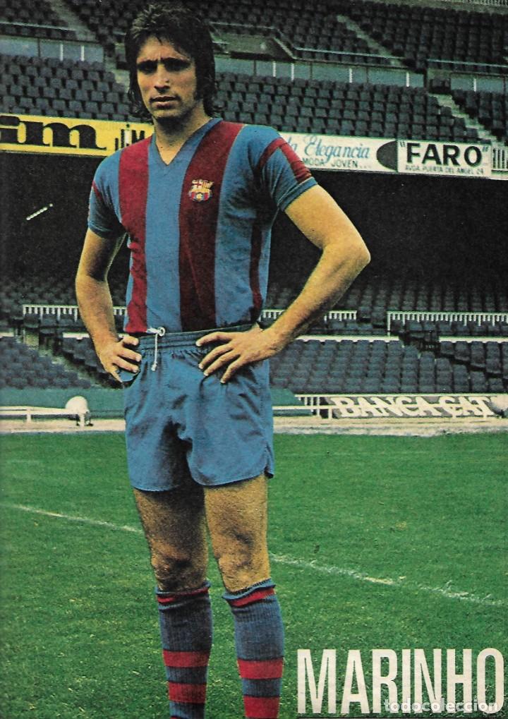 Coleccionismo deportivo: BAR&Ccedil;A: P&oacute;ster de Mario MARINHO. 1975 - Foto 1