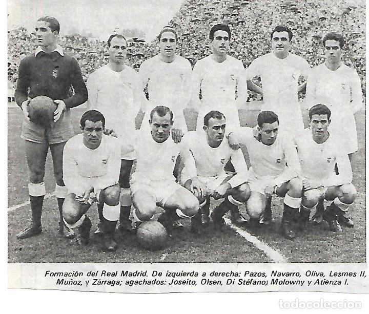 Collectionnisme sportif: REAL MADRID: Recorte de un equipo de la temporada 53-54