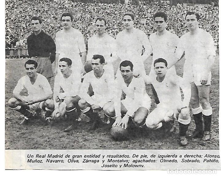 Collectionnisme sportif: REAL MADRID: Recorte de un equipo de la temporada 51-52