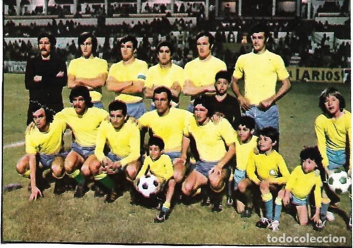 Collectionnisme sportif: UNI&Oacute;N DEPORTIVA LAS PALMAS: Recorte de un equipo de la Copa de 1974